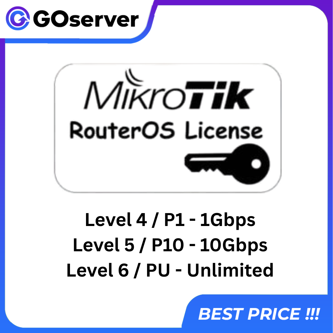 License Mikrotik Lv4 Lv5 Lv6 P1 P10 PU